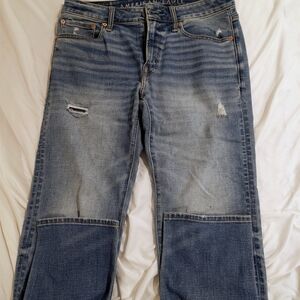 American Eagle Outfitters Men's Distressed Blue Jeans